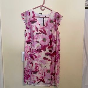 Pink floral dress
